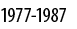 1977 1987