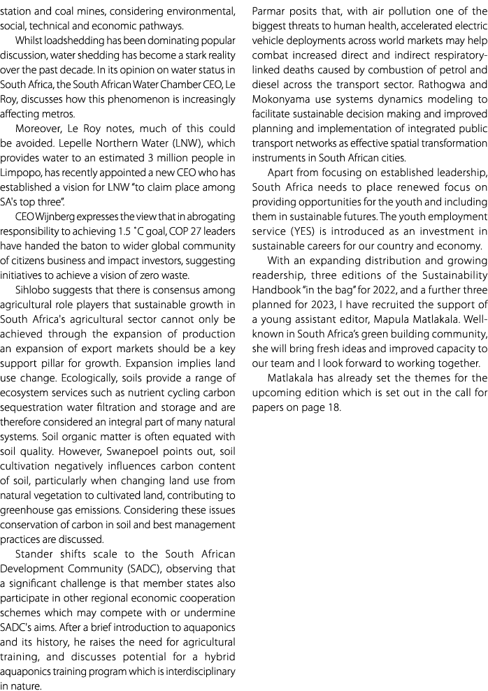 station and coal mines, considering environmental, social, technical and economic pathways. Whilst loadshedding has b...