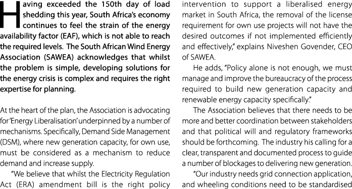 Having exceeded the 150th day of load shedding this year, South Africa’s economy continues to feel the strain of the ...