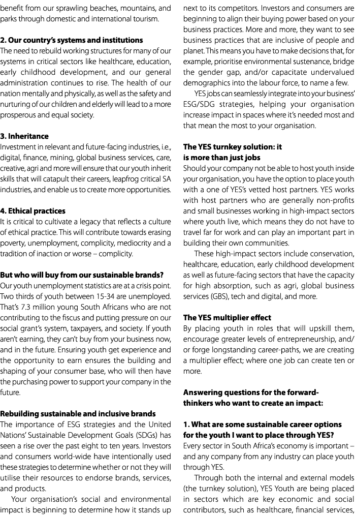 benefit from our sprawling beaches, mountains, and parks through domestic and international tourism. 2. Our country’s...