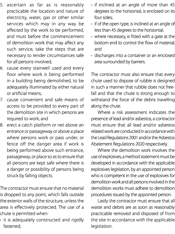 5. ascertain as far as is reasonably practicable the location and nature of electricity, water, gas or other similar ...