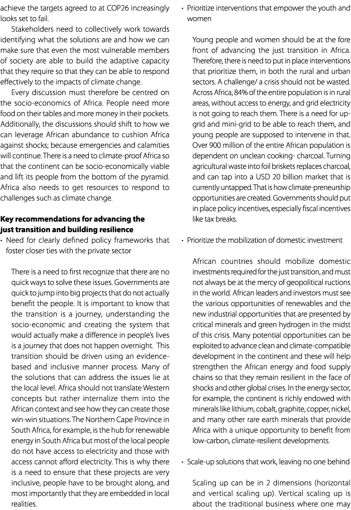 achieve the targets agreed to at COP26 increasingly looks set to fail. Stakeholders need to collectively work towards...