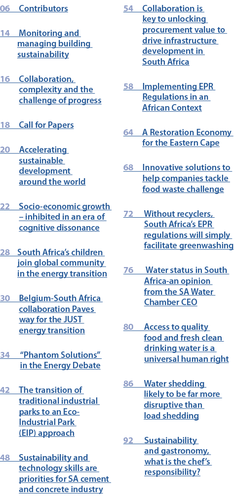06 Contributors 14 Monitoring and managing building sustainability 16 Collaboration, complexity and the challenge of ...