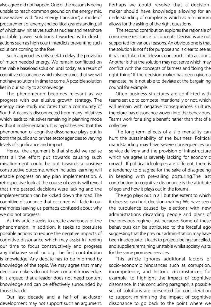 also agree did not happen. One of the reasons is being unable to reach common ground on the energy mix, now woven wit...