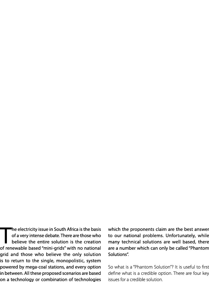 The electricity issue in South Africa is the basis of a very intense debate. There are those who believe the entire s...