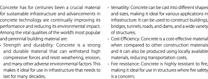 Concrete has for centuries been a crucial material for sustainable infrastructure and advancements in concrete techno...