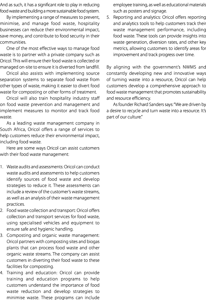 And as such, it has a significant role to play in reducing food waste and building a more sustainable food system. By...