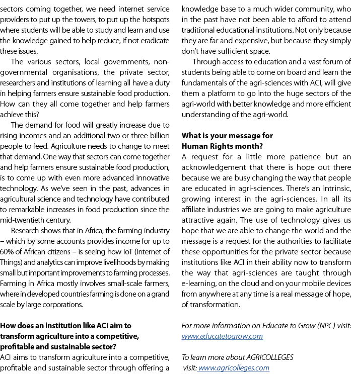 sectors coming together, we need internet service providers to put up the towers, to put up the hotspots where studen...