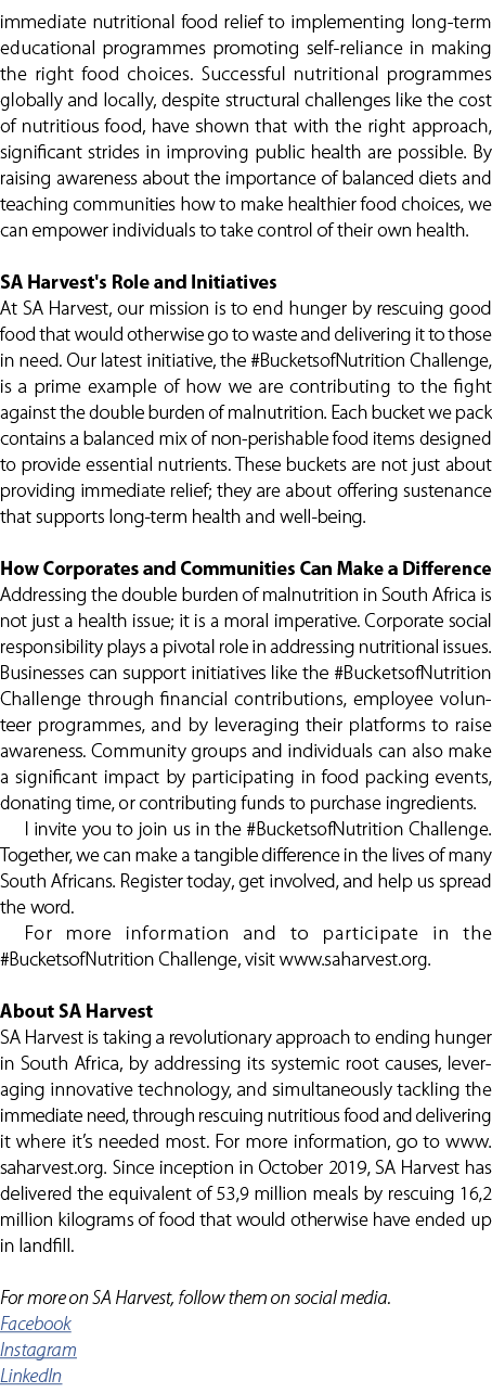 immediate nutritional food relief to implementing long term educational programmes promoting self reliance in making ...