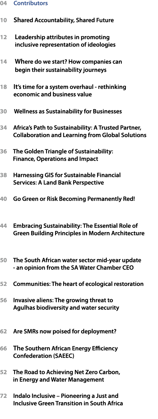 04 Contributors 10 Shared Accountability, Shared Future 12 Leadership attributes in promoting inclusive representatio...