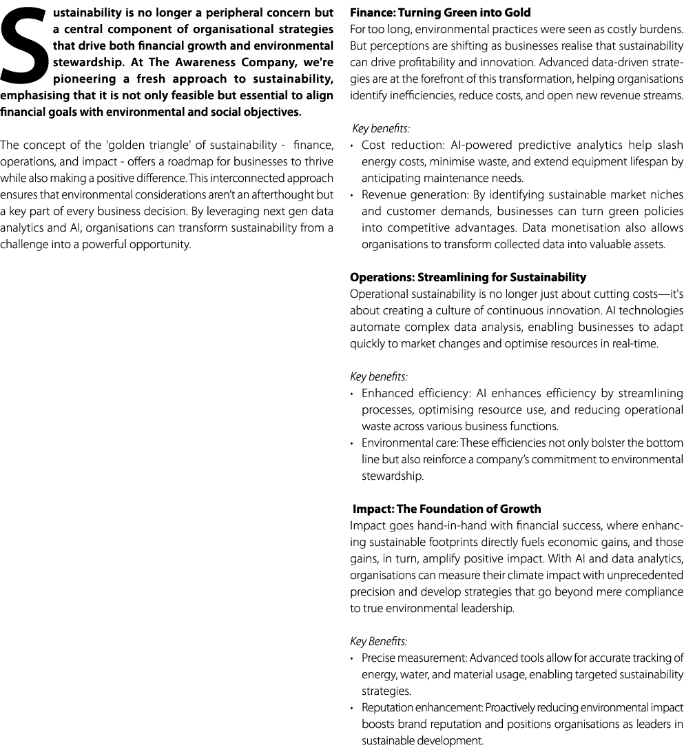 Sustainability is no longer a peripheral concern but a central component of organisational strategies that drive both...