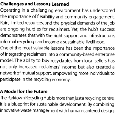 Challenges and Lessons Learned Operating in a challenging environment has underscored the importance of flexibility a...