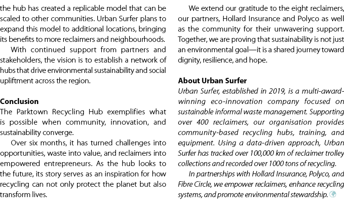 the hub has created a replicable model that can be scaled to other communities. Urban Surfer plans to expand this mod...