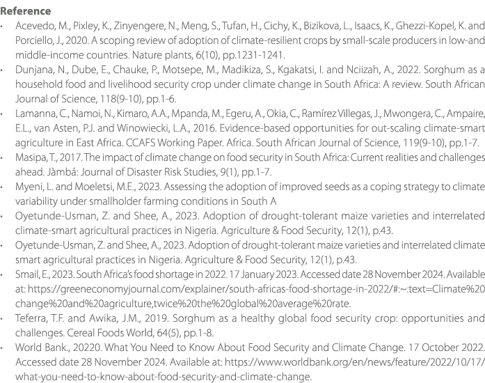 Reference • Acevedo, M., Pixley, K., Zinyengere, N., Meng, S., Tufan, H., Cichy, K., Bizikova, L., Isaacs, K., Ghezzi...