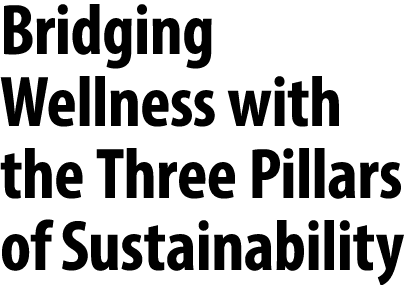 Bridging Wellness with the Three Pillars of Sustainability 