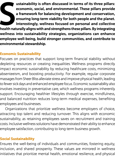 Sustainability is often discussed in terms of its three pillars: economic, social, and environmental. These pillars p...
