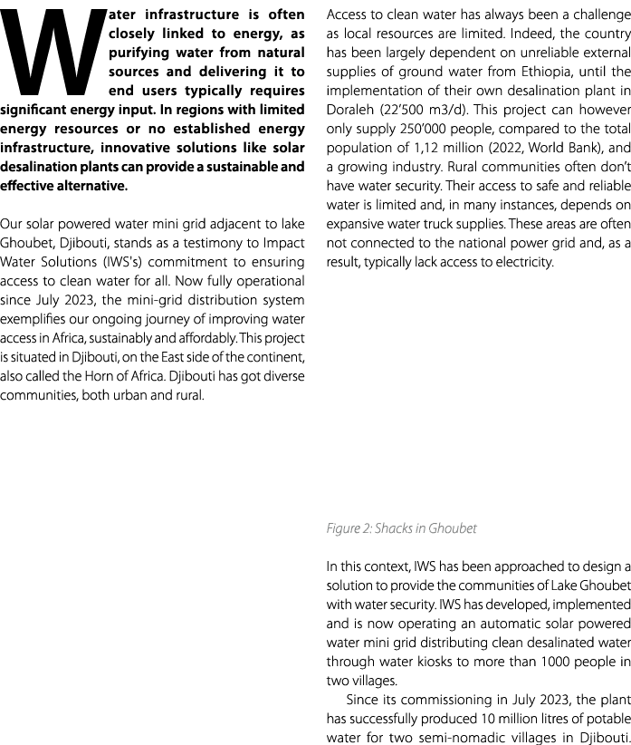 Water infrastructure is often closely linked to energy, as purifying water from natural sources and delivering it to ...