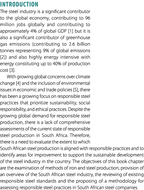 Introduction The steel industry is a significant contributor to the global economy, contributing to 96 million jobs g...