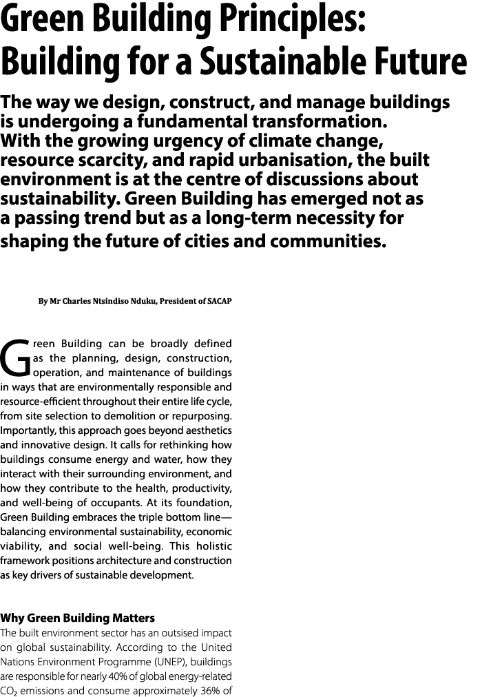 Green Building Principles: Building for a Sustainable Future The way we design, construct, and manage buildings is un...