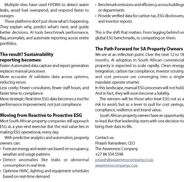 Multiple sites have used HYDRA to detect water leaks, avoid fuel overspend, and respond faster to outages These platf...