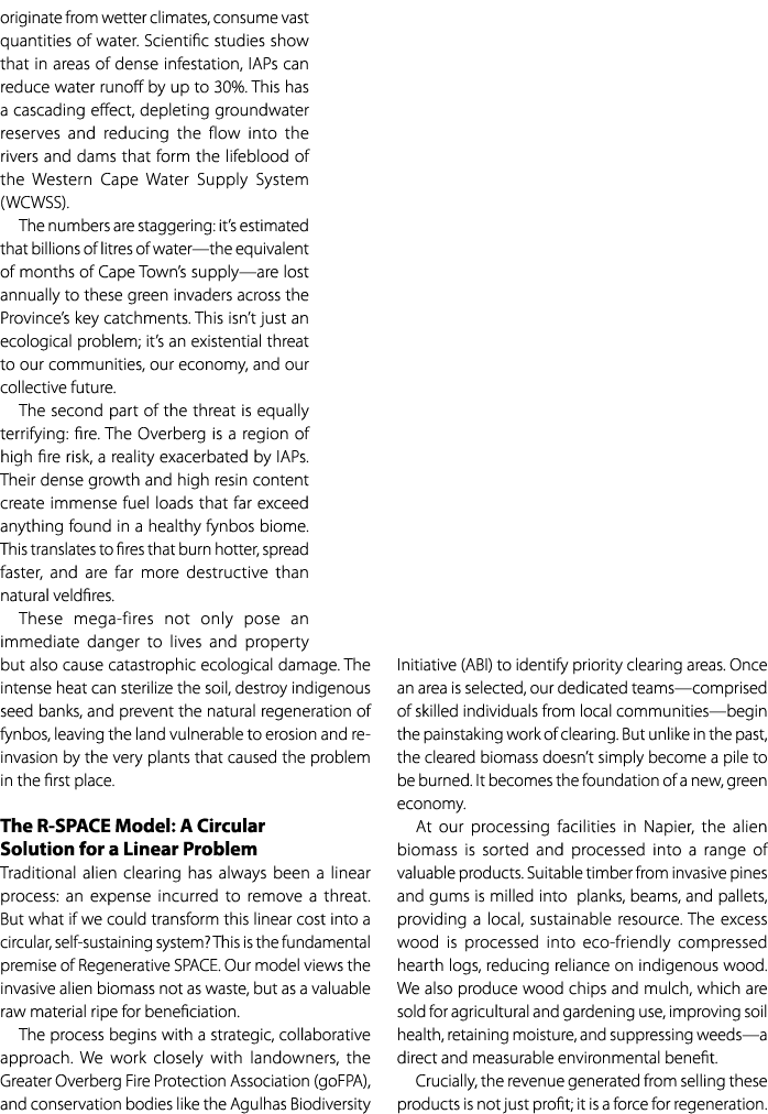 originate from wetter climates, consume vast quantities of water. Scientific studies show that in areas of dense infe...