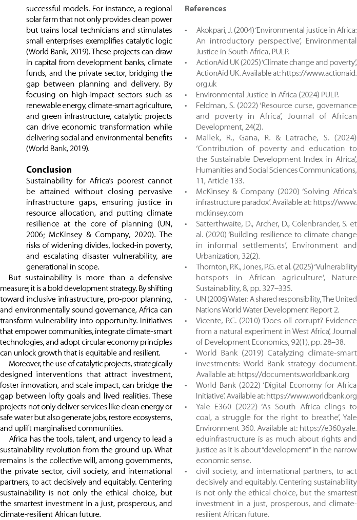 successful models. For instance, a regional solar farm that not only provides clean power but trains local technician...