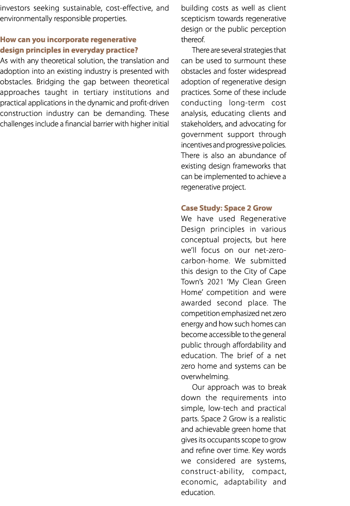 investors seeking sustainable, cost effective, and environmentally responsible properties. How can you incorporate re...