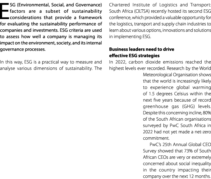 ESG (Environmental, Social, and Governance) factors are a subset of sustainability considerations that provide a fram...