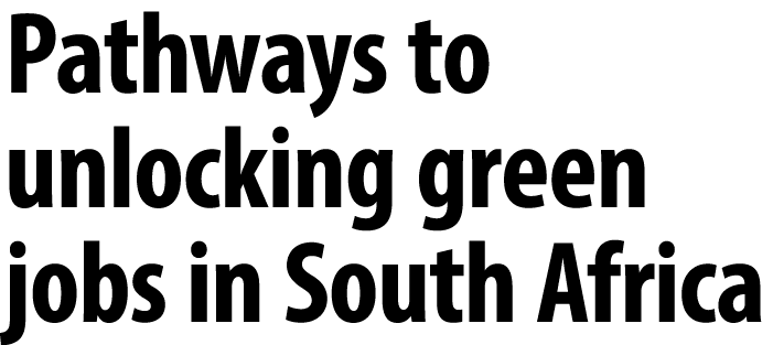 Pathways to unlocking green jobs in South Africa