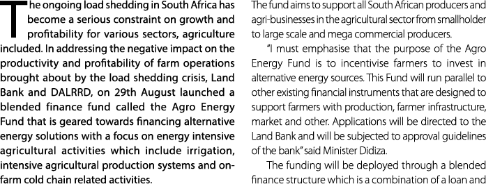 T he ongoing load shedding in South Africa has become a serious constraint on growth and profitability for various se...