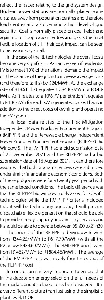 reflect the issues relating to the grid system design. Nuclear power stations are normally placed some distance away ...