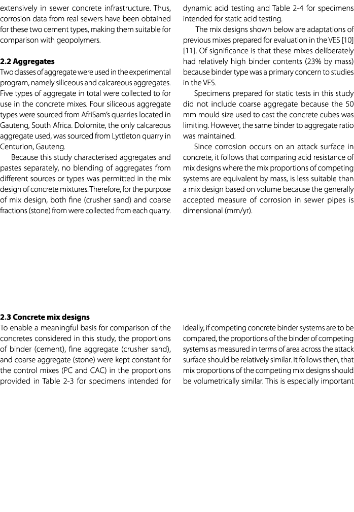 extensively in sewer concrete infrastructure. Thus, corrosion data from real sewers have been obtained for these two ...