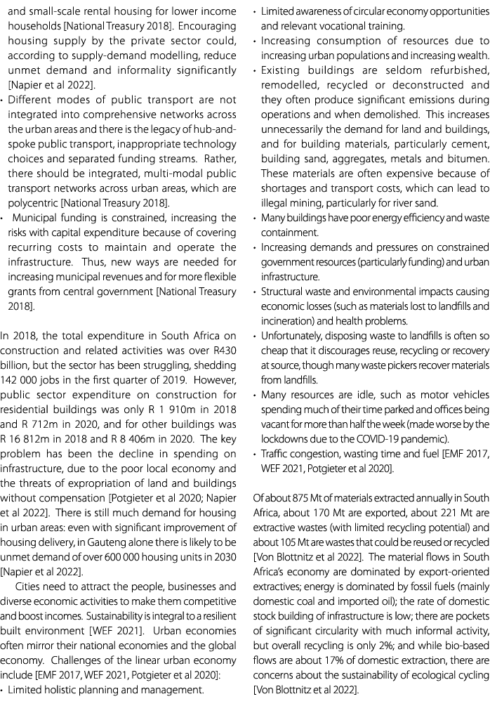 and small scale rental housing for lower income households [National Treasury 2018]. Encouraging housing supply by th...