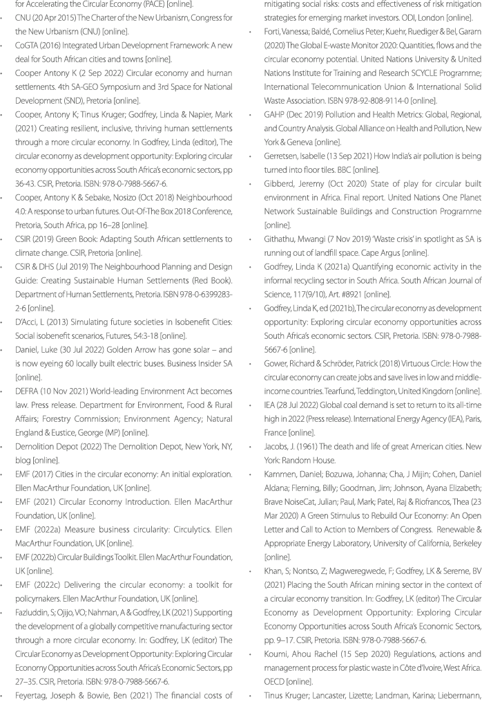 for Accelerating the Circular Economy (PACE) [online]. • CNU (20 Apr 2015) The Charter of the New Urbanism, Congress ...