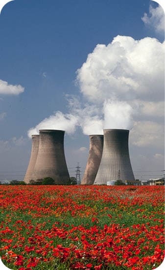 A coal-fired power plant in Cheshire in the United Kingdom.