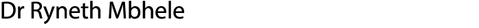 Dr Ryneth Mbhele