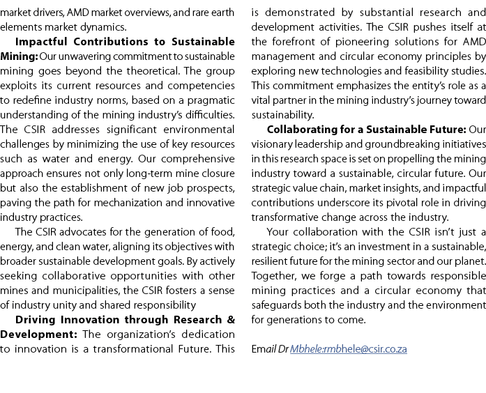 market drivers, AMD market overviews, and rare earth elements market dynamics. Impactful Contributions to Sustainable...