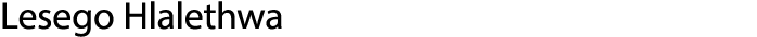 Lesego Hlalethwa 