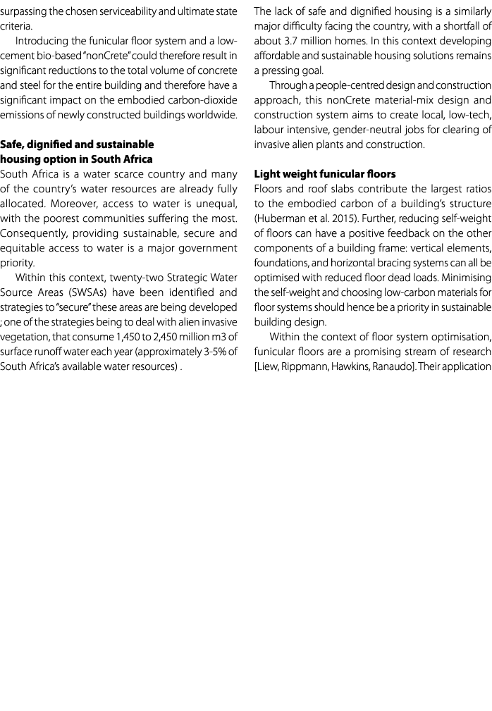 surpassing the chosen serviceability and ultimate state criteria. Introducing the funicular floor system and a low ce...