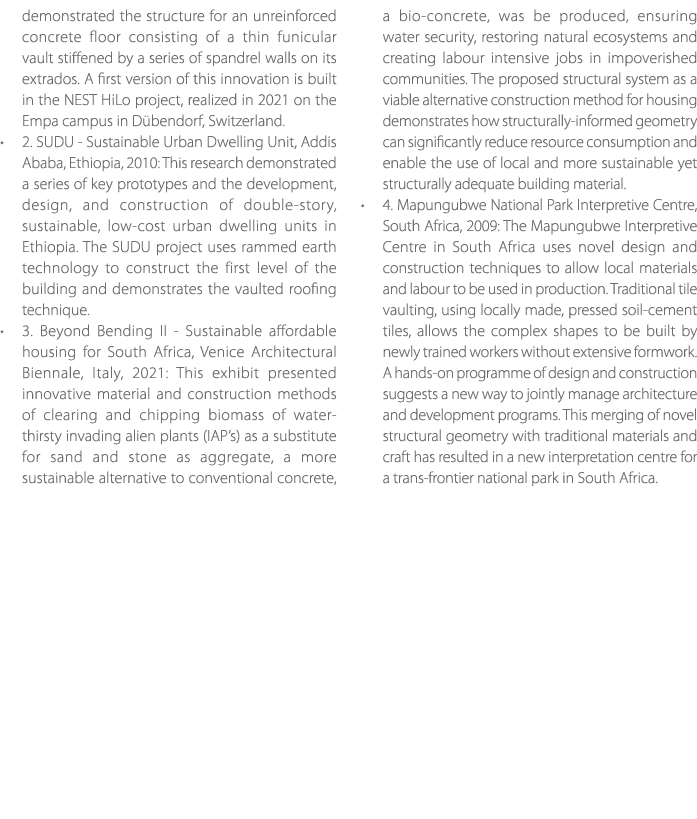 demonstrated the structure for an unreinforced concrete floor consisting of a thin funicular vault stiffened by a ser...