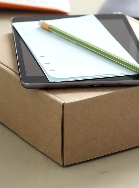 Workspace. Objects on a table in the office