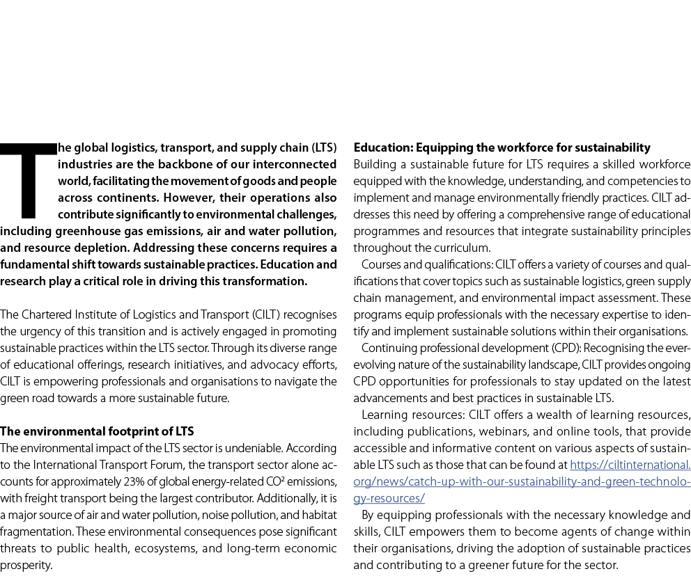 The global logistics, transport, and supply chain (LTS) industries are the backbone of our interconnected world, faci...