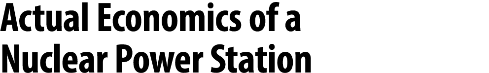 Actual Economics of a Nuclear Power Station
