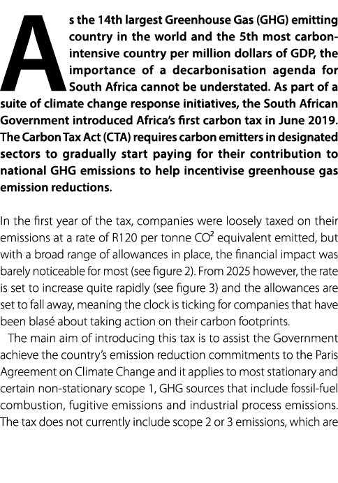 As the 14th largest Greenhouse Gas (GHG) emitting country in the world and the 5th most carbon intensive country per ...