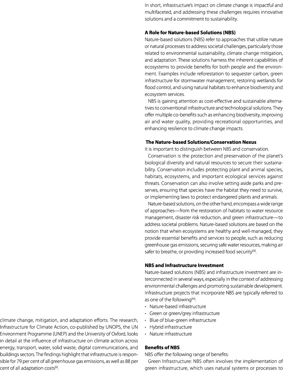 climate change, mitigation, and adaptation efforts. The research, Infrastructure for Climate Action, co published by ...